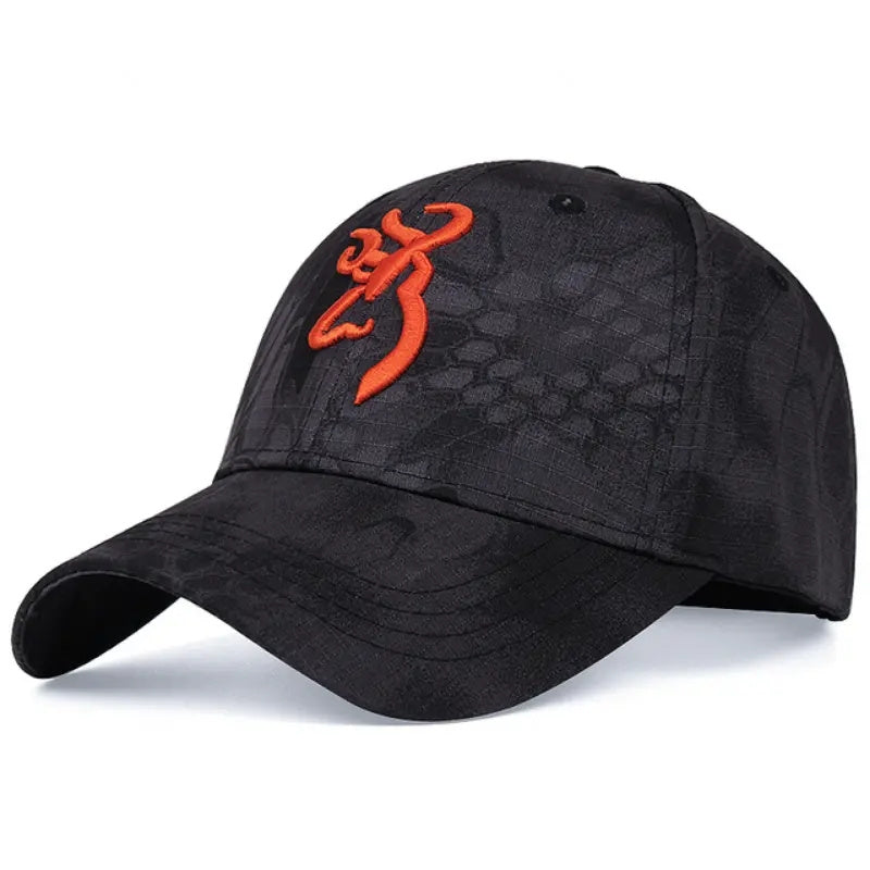 Men's Letter Embroidered Sun Hat Camping Sports Cap