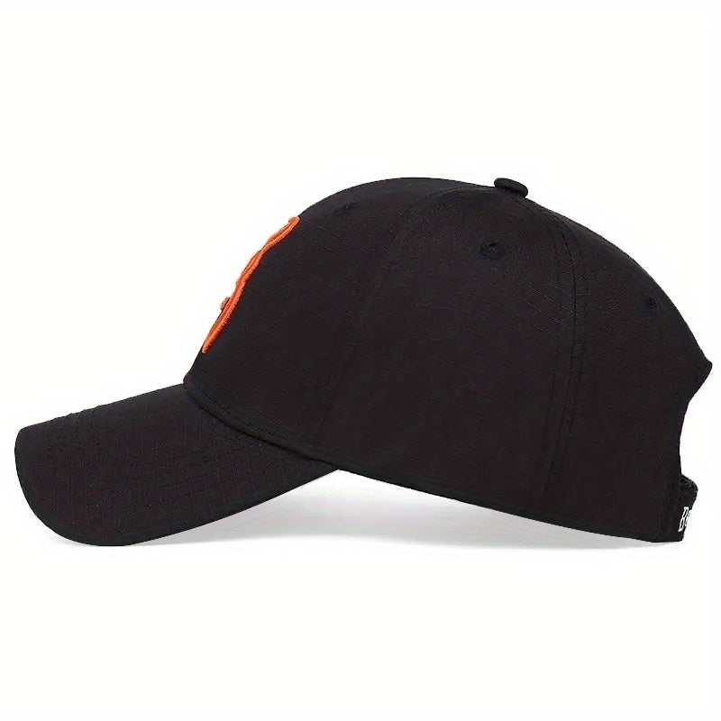 Men's Letter Embroidered Sun Hat Camping Sports Cap