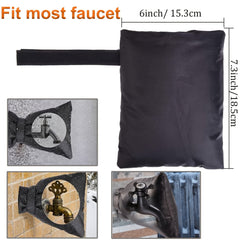 4pcs Waterproof Faucet Covers Thicken Insulation Cotton Winter Freeze Protection