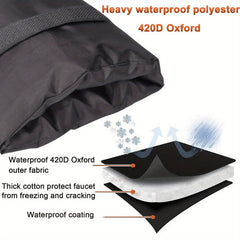 4pcs Waterproof Faucet Covers Thicken Insulation Cotton Winter Freeze Protection