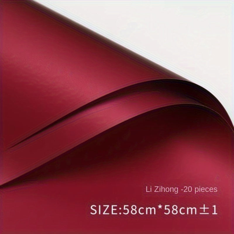 20 Sheets First Love Bouquet Wrapping Paper Waterproof Flower Wrapping Paper