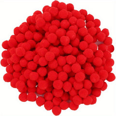 250pcs Mini Pompom Balls DIY Red Small Animals Christmas Table Decoration