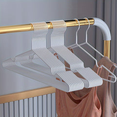10pcs No slip Plastic Clothes Hangers Notched Clothes Racks