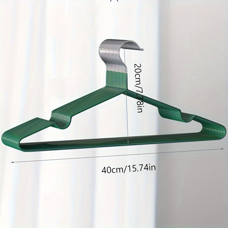 10pcs No slip Plastic Clothes Hangers Notched Clothes Racks