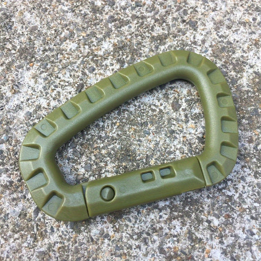 2pcs D Carabiner Keychain Clip Hook Backpack Bag Hanging Buckle Outdoor Camping