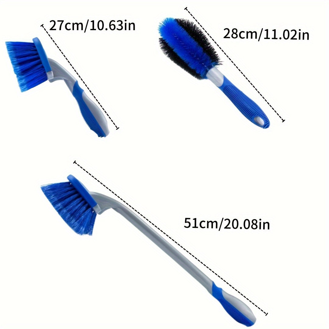 Car Tire Wheel Cleaning Brush with Handle