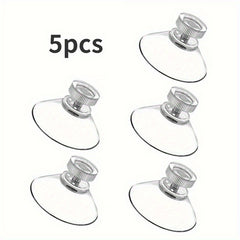 5pcs Strong Suction Cup Glass Pads PVC Plastic Sucker Pads No Hooks Needed