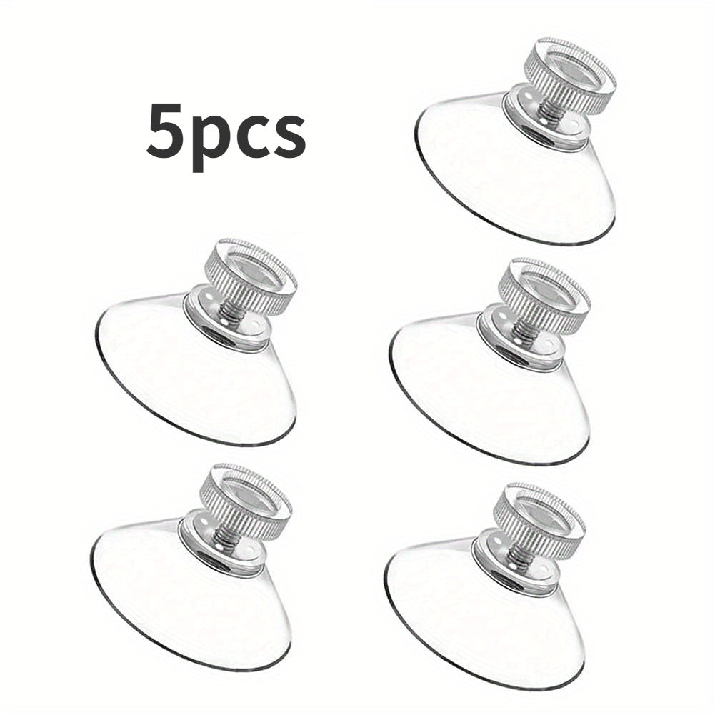5pcs Strong Suction Cup Glass Pads PVC Plastic Sucker Pads No Hooks Needed