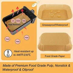 Disposable Air Fryer Baking Paper Liners Non-stick Baking Mat