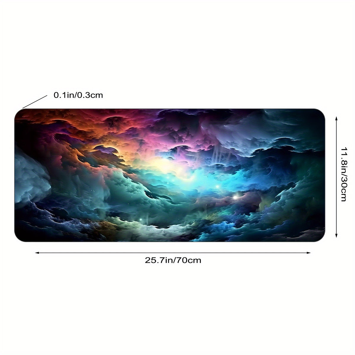 Space Galaxy Large Mouse Pad Non Slip Gaming Desk Mat L XXL Size