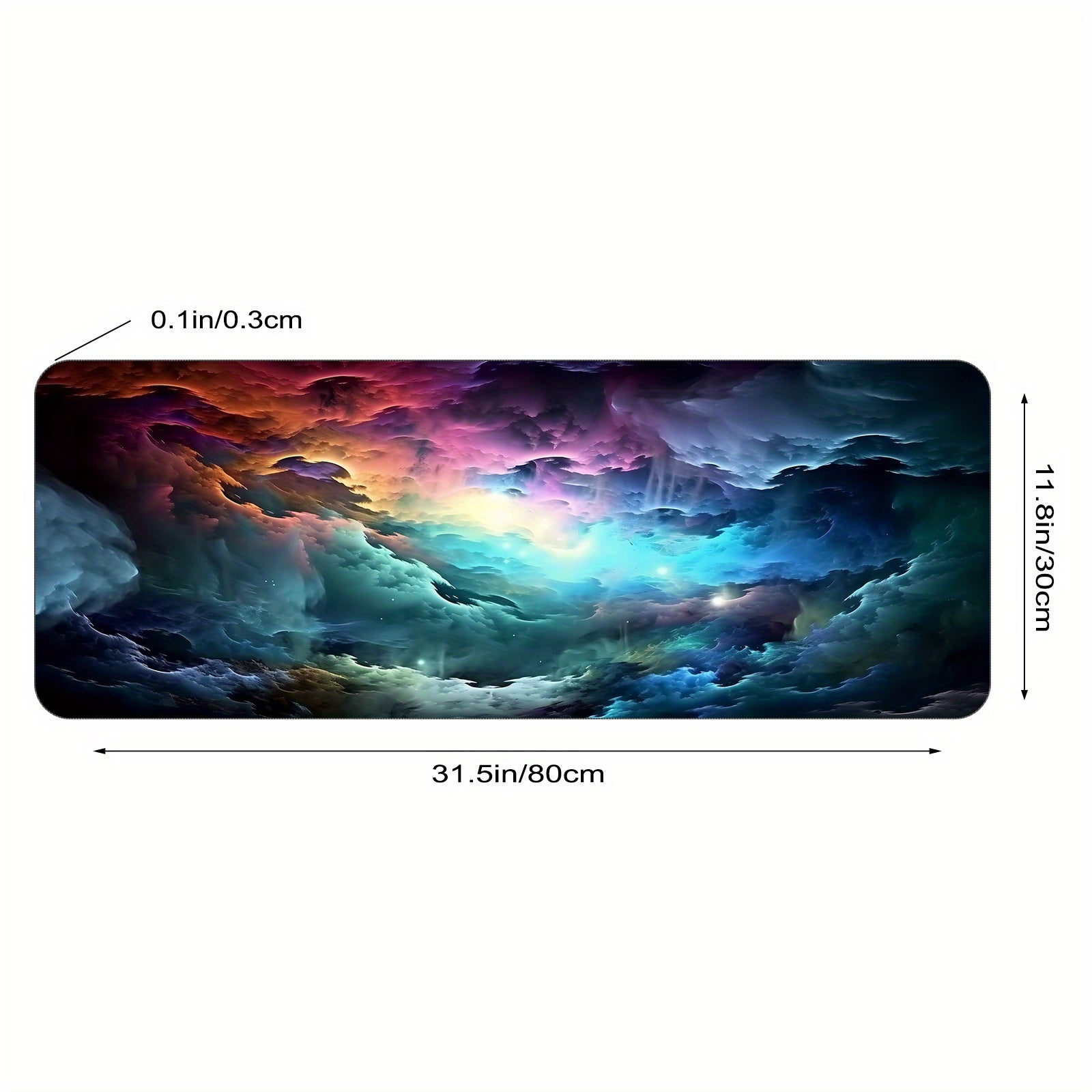 Space Galaxy Large Mouse Pad Non Slip Gaming Desk Mat L XXL Size