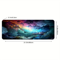 Space Galaxy Large Mouse Pad Non Slip Gaming Desk Mat L XXL Size