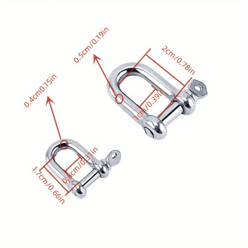304 Stainless Steel D Shackle Bow Shackle High Strength Chain Link