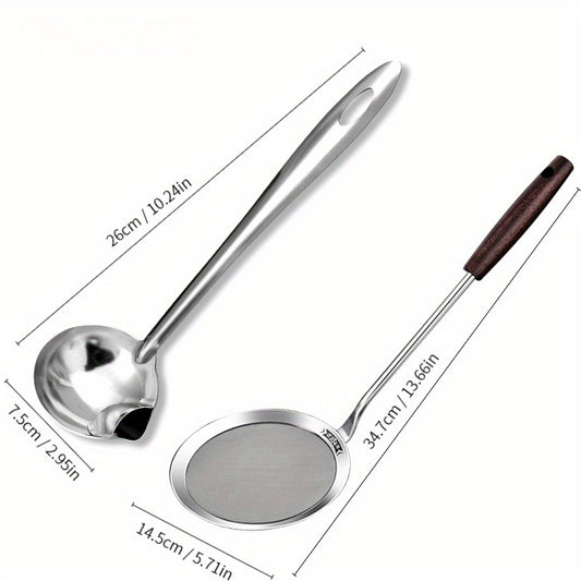 304 Stainless Steel Filter Insulation Spoon for Outdoor & Home