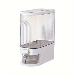 Large Rice Bucket with Measuring Cup - Sealed Cereal Storage Container