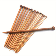 36pcs Bamboo Knitting Needles Set 2.0mm-10mm for DIY Sweater Scarf Blanket
