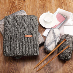 36pcs Bamboo Knitting Needles Set 2.0mm-10mm for DIY Sweater Scarf Blanket