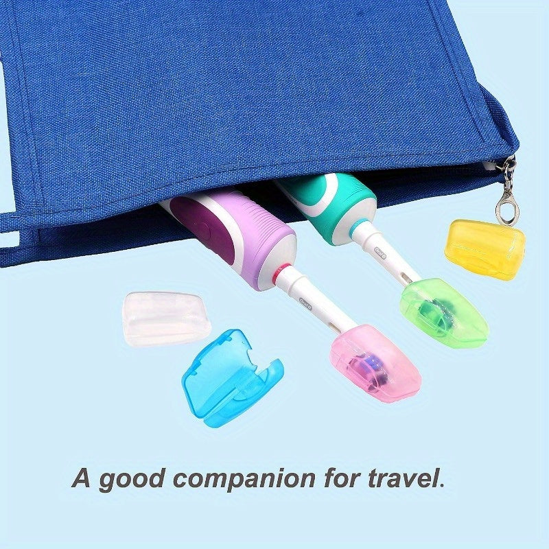 5pcs Toothbrush Head Cover Case Storage Box Toothbrush Protector Cap Holder