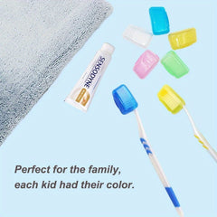5pcs Toothbrush Head Cover Case Storage Box Toothbrush Protector Cap Holder