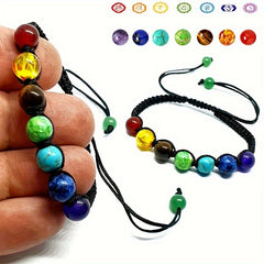 Adjustable 7 Beads Bracelet & Bangles Gift