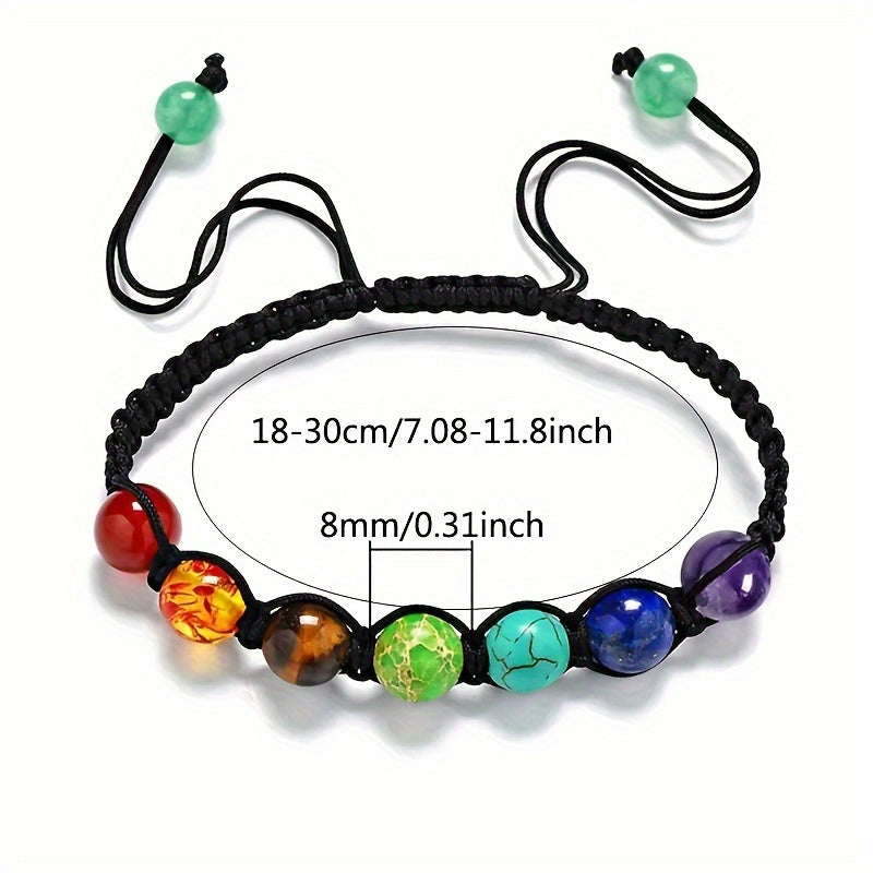 Adjustable 7 Beads Bracelet & Bangles Gift