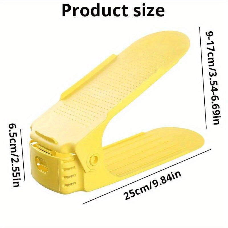 Adjustable Shoe Slot Storage Organizer Double Layer Shoe Rack