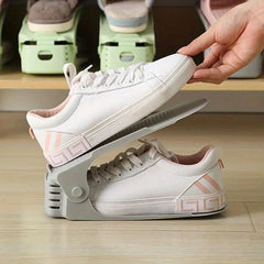 Adjustable Shoe Slot Storage Organizer Double Layer Shoe Rack
