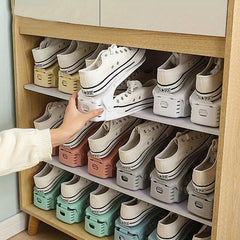 Adjustable Shoe Slot Storage Organizer Double Layer Shoe Rack
