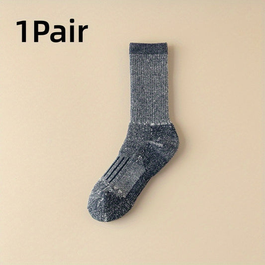 Thick Padded Sports Crew Socks, Deodorant & Comfortable, Multiple Colors