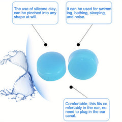 30pcs Reusable Silicone Ear Plugs for Sleeping Swimming Noise Reduction