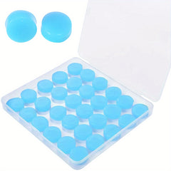 30pcs Reusable Silicone Ear Plugs for Sleeping Swimming Noise Reduction