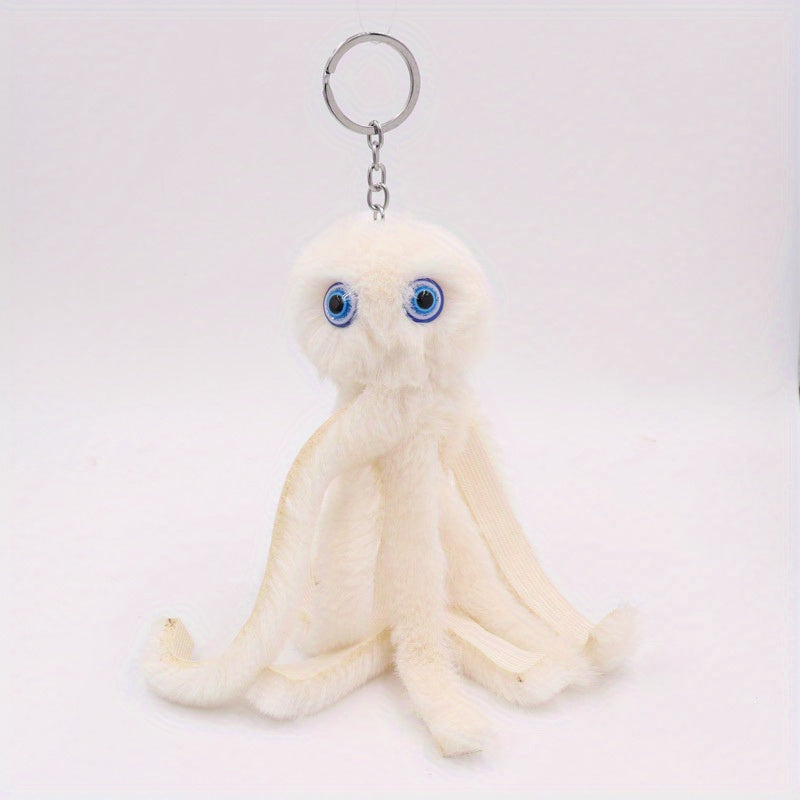 Octopus Keychain Plush Toy Bag Pendant Women's Shoulder Bag Accessory