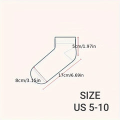 Breathable Mesh Ankle Socks for Running - 5 Pairs