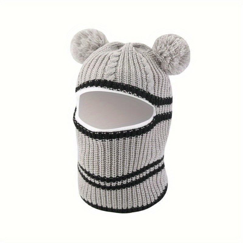 Plush Lined Furry Balaclava - Warm Soft Mask for Fall Winter Face Cover