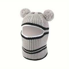 Plush Lined Furry Balaclava - Warm Soft Mask for Fall Winter Face Cover