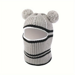 Plush Lined Furry Balaclava - Warm Soft Mask for Fall Winter Face Cover