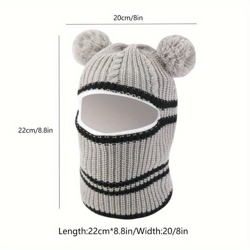 Plush Lined Furry Balaclava - Warm Soft Mask for Fall Winter Face Cover