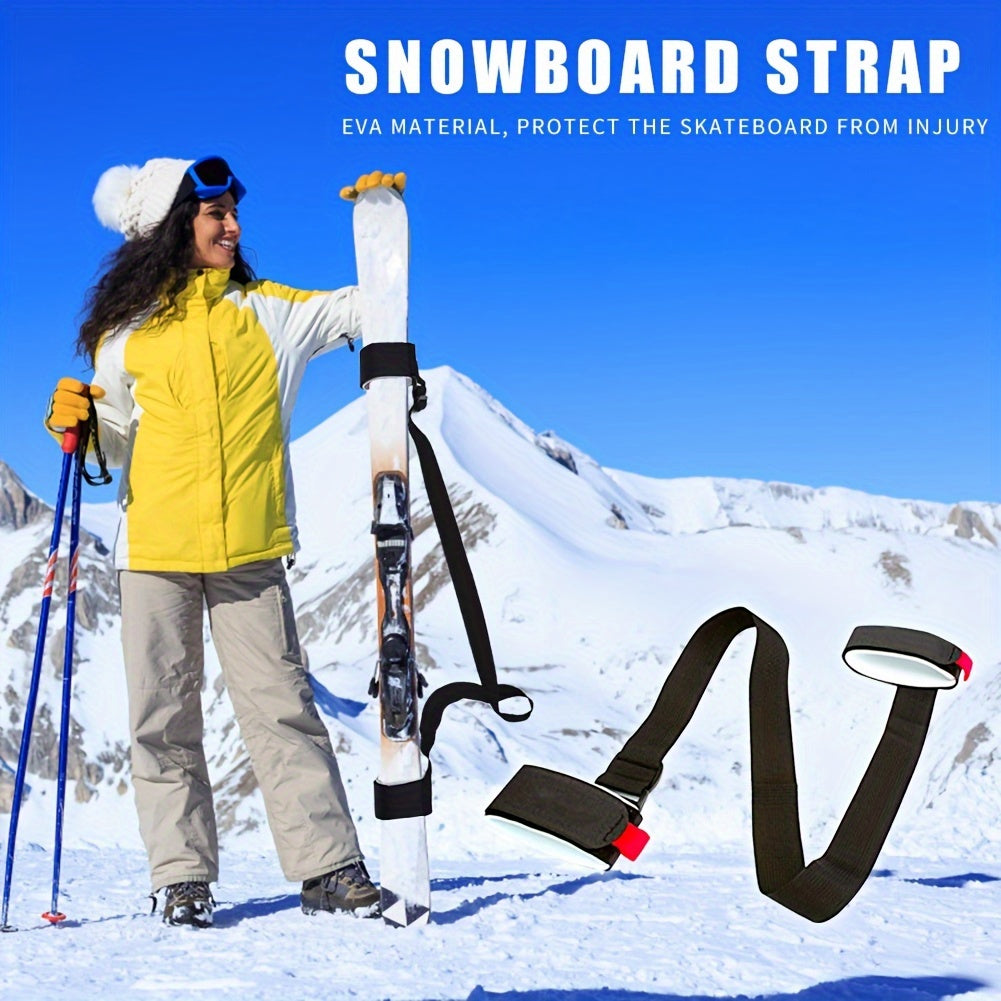 Adjustable Snowboard Strap Ski Carrier Easy Transportation
