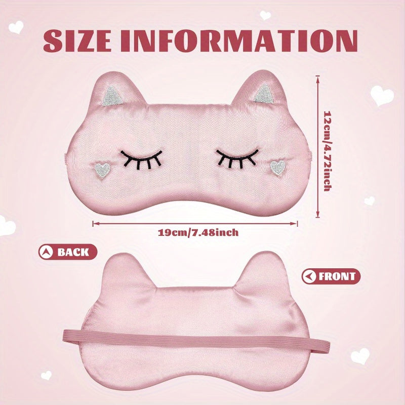 3pcs Cartoon Animal Eye Mask Soft Eyeshade