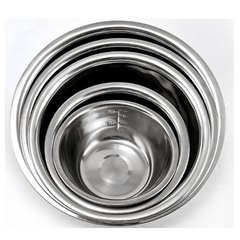 5pcs Stainless Steel Seasoning Bowls Set with Graduation Marks