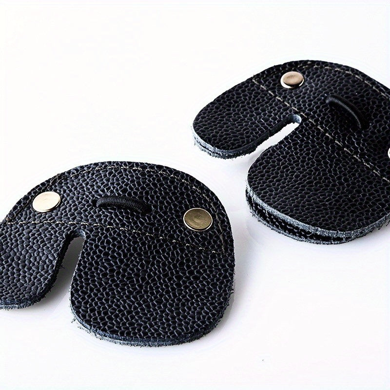 Double Layer Archery Finger Guard Cowhide Finger Protector for Recurve Bow