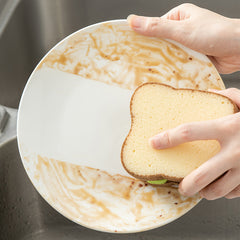 Toast Shape Scrub Sponges Thickened Cleaning Kitchen Sponge