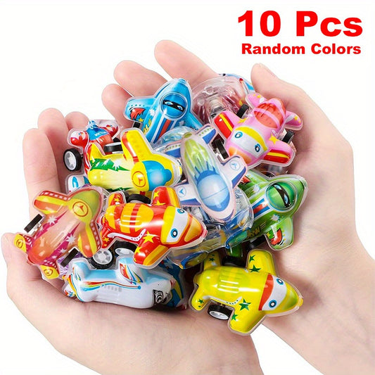 10Pcs Mini Pull Back Plane Toy Party Favors Finger Game