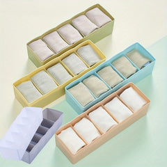 Grid Socks Drawer Box Set - Space Saving Organizer for Underwear Panties Socks
