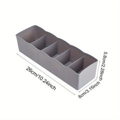 Grid Socks Drawer Box Set - Space Saving Organizer for Underwear Panties Socks