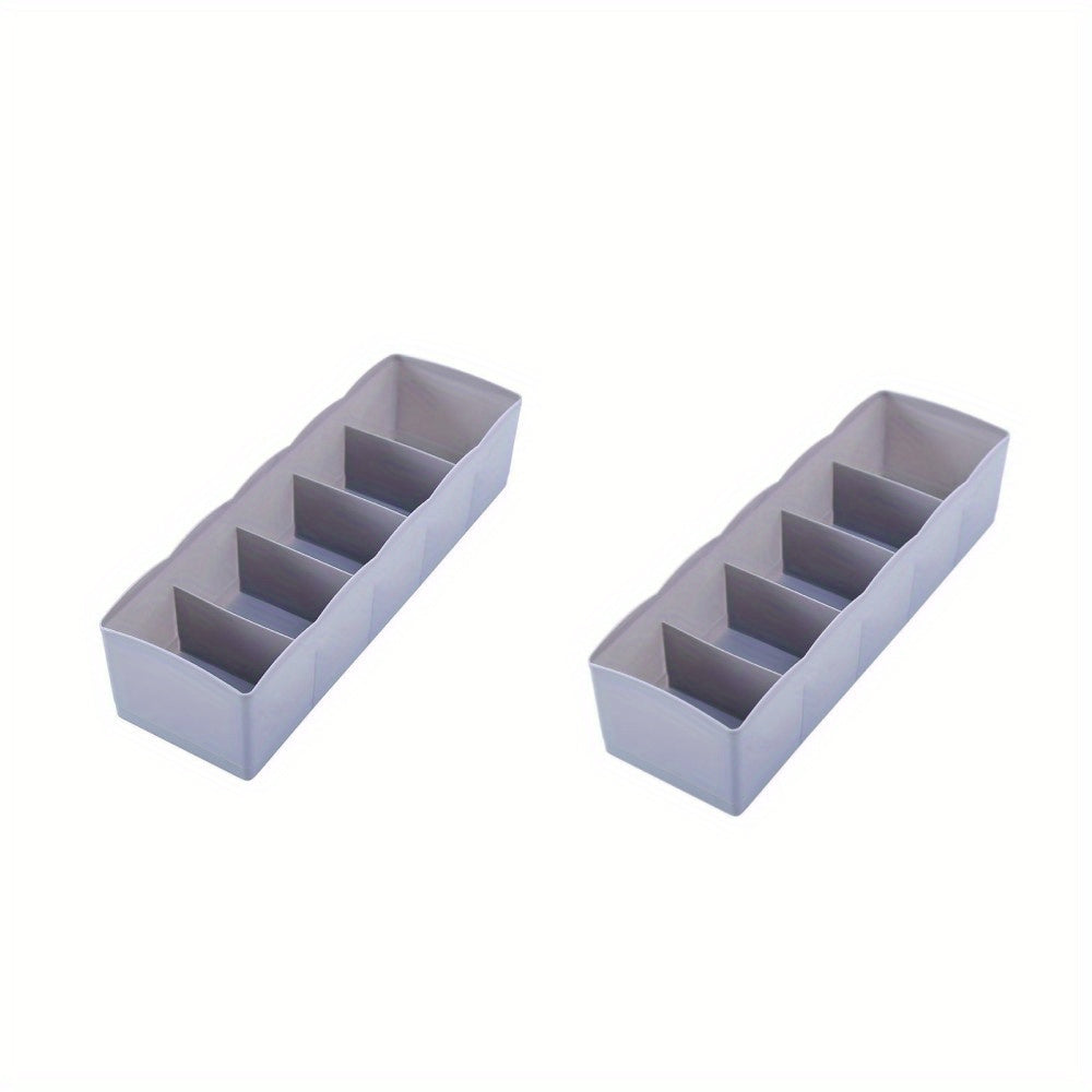 Grid Socks Drawer Box Set - Space Saving Organizer for Underwear Panties Socks