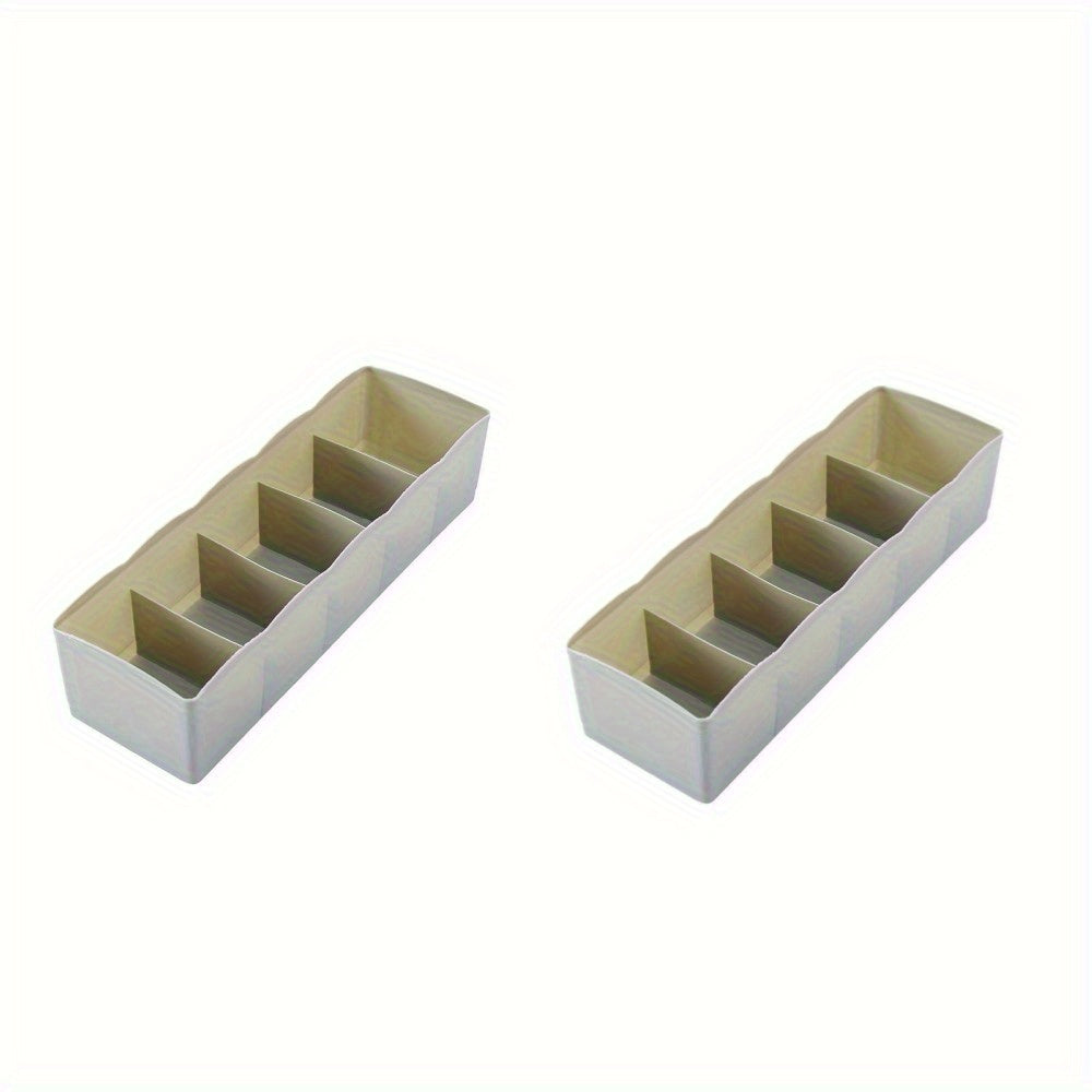 Grid Socks Drawer Box Set - Space Saving Organizer for Underwear Panties Socks