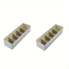 Grid Socks Drawer Box Set - Space Saving Organizer for Underwear Panties Socks