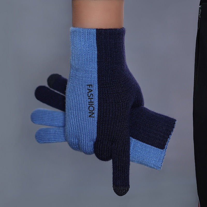 Men's Winter Outdoor Coldproof Gloves Cycling Touch Screen Thickened Gloves