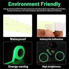 Glow In The Dark Tape Bright Fluorescent Tape Halloween Night Decor